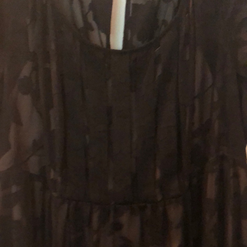 Torrid Black Floral Midi Dress - Picture 2 of 8